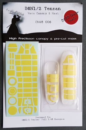 1:48 Nakajima B6N Tenzan Vacu Canopy & Mask