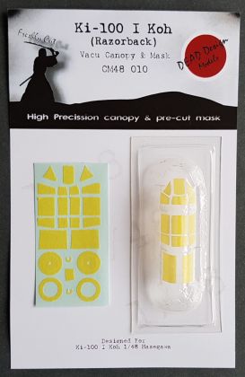 1:48 Kawasaki Ki-100 Ko (Razorback) Vacu Canopy & Mask