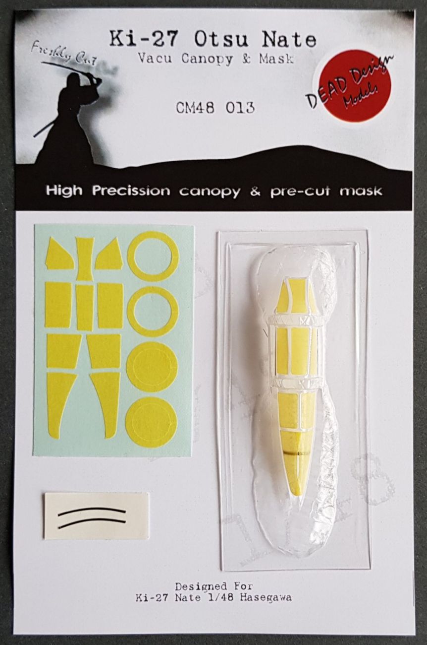 1:48 Nakajima Ki-27 Otsu Vacu Canopy & Mask
