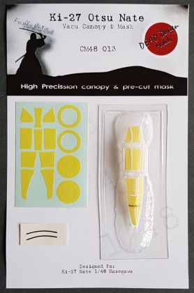 1:48 Nakajima Ki-27 Otsu Vacu Canopy & Mask