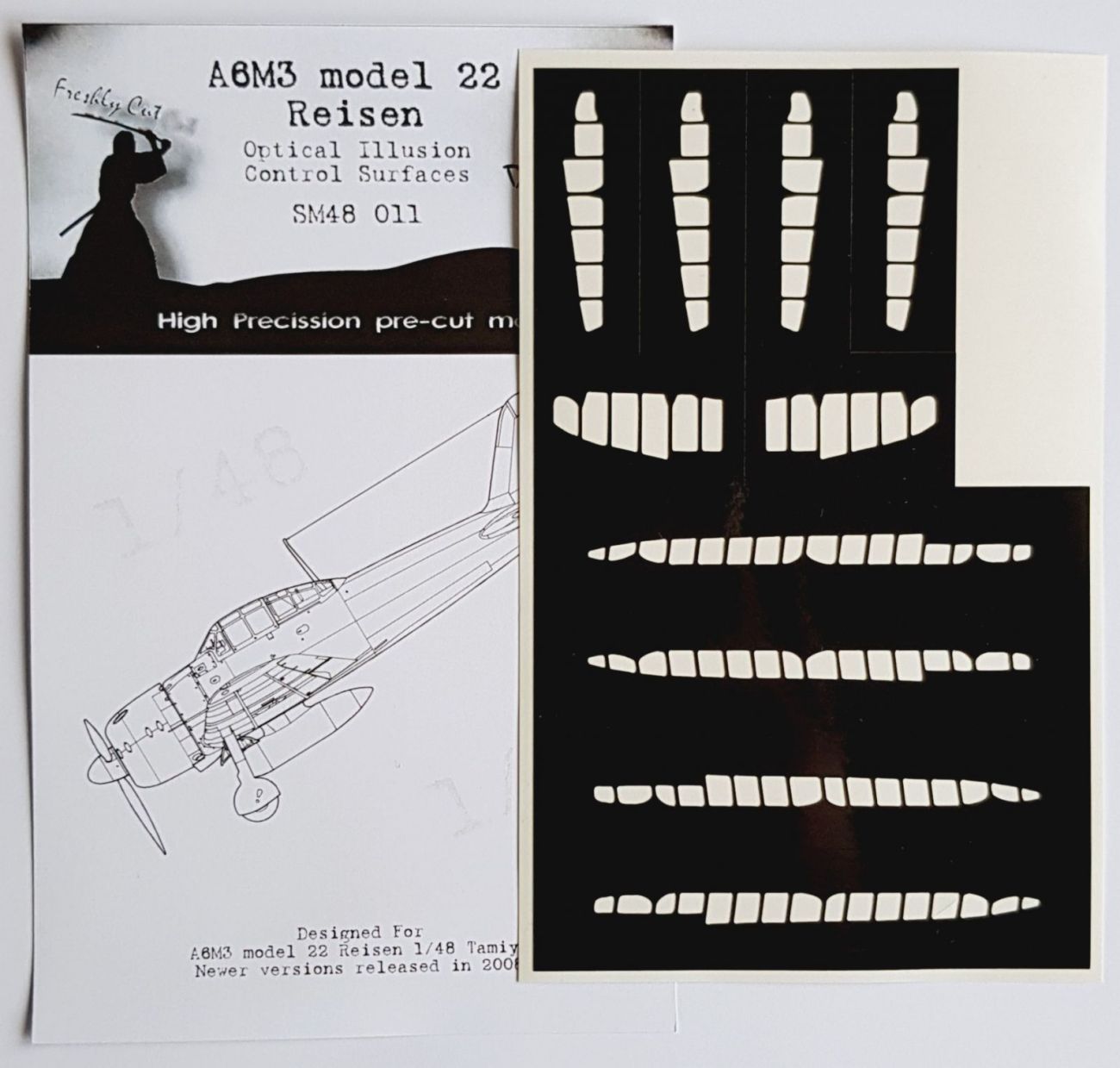 1:48 Mitsubishi A6M3 m. 22 Reisen Control Surfaces