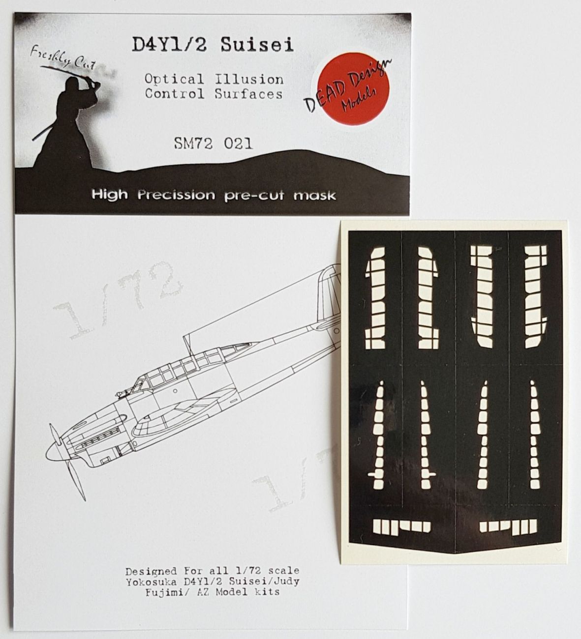 1:72 Yokosuka D4Y1/D4Y2 Susei Control Surfaces