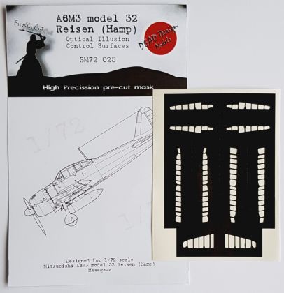 1:72 Mitsubishi A6M3 m.32 Reisen Control Surfaces