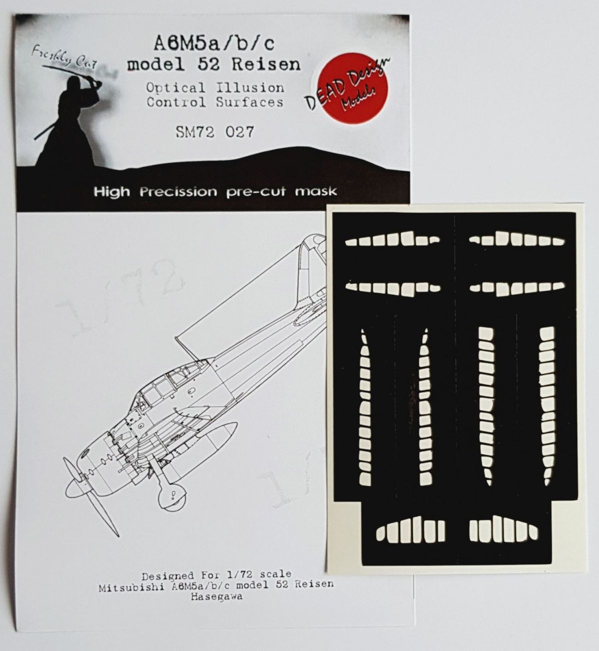 1:72 Mitsubishi A6M5a/b/c m.52 Reisen Control Surfaces