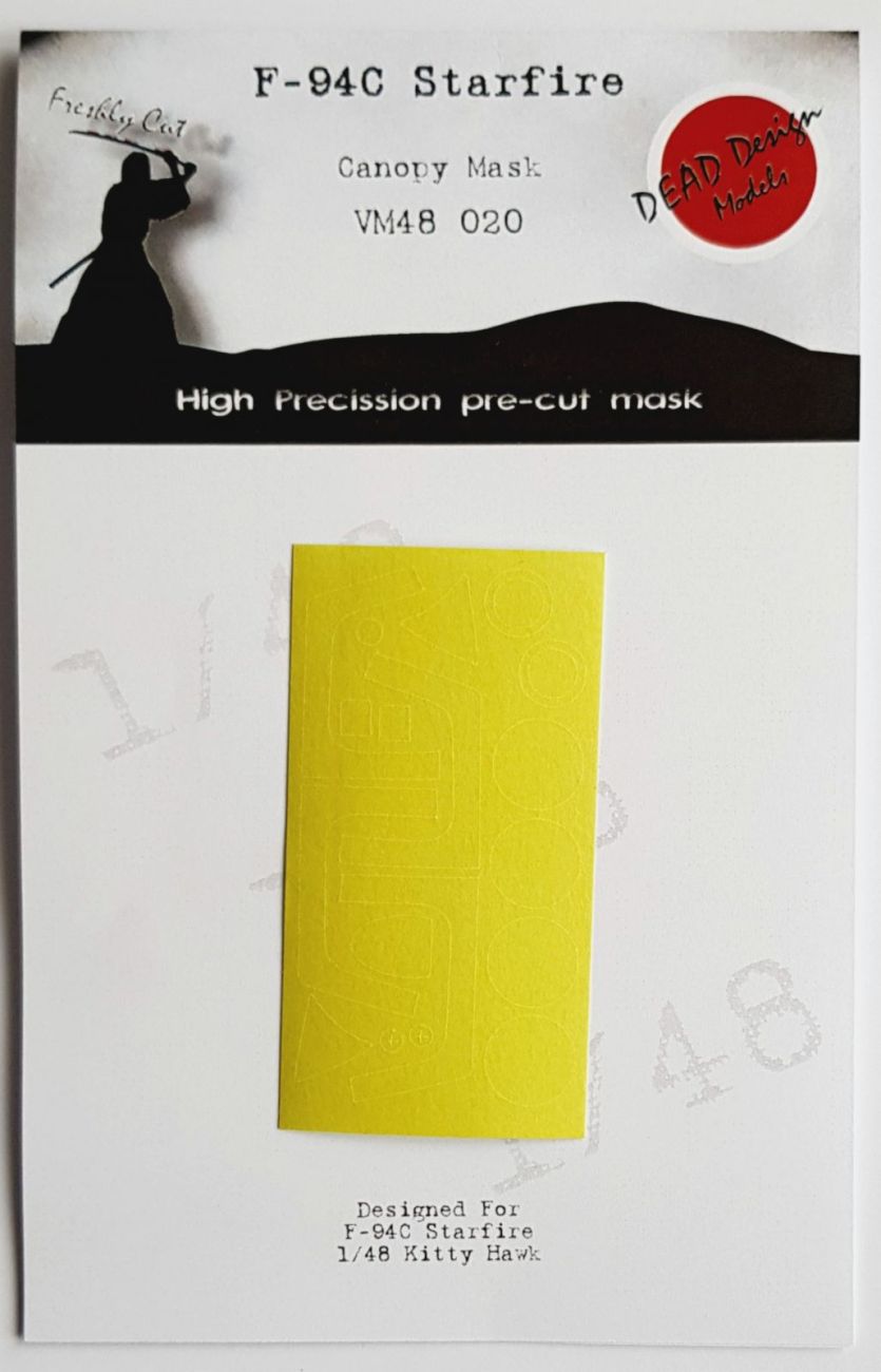 1:48 Lockheed F-94C canopy paint frame mask