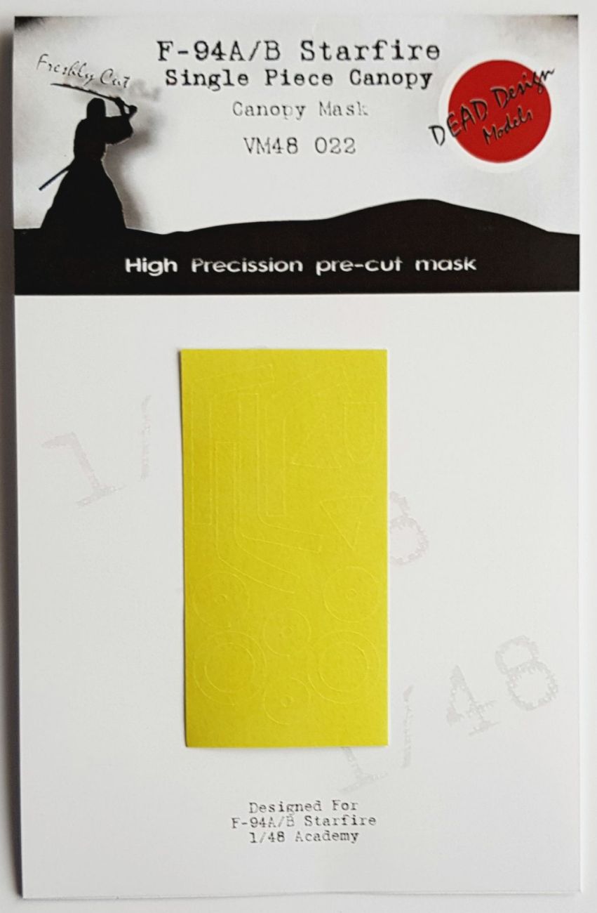 1:48 Lockheed F-94A/B canopy paint frame mask