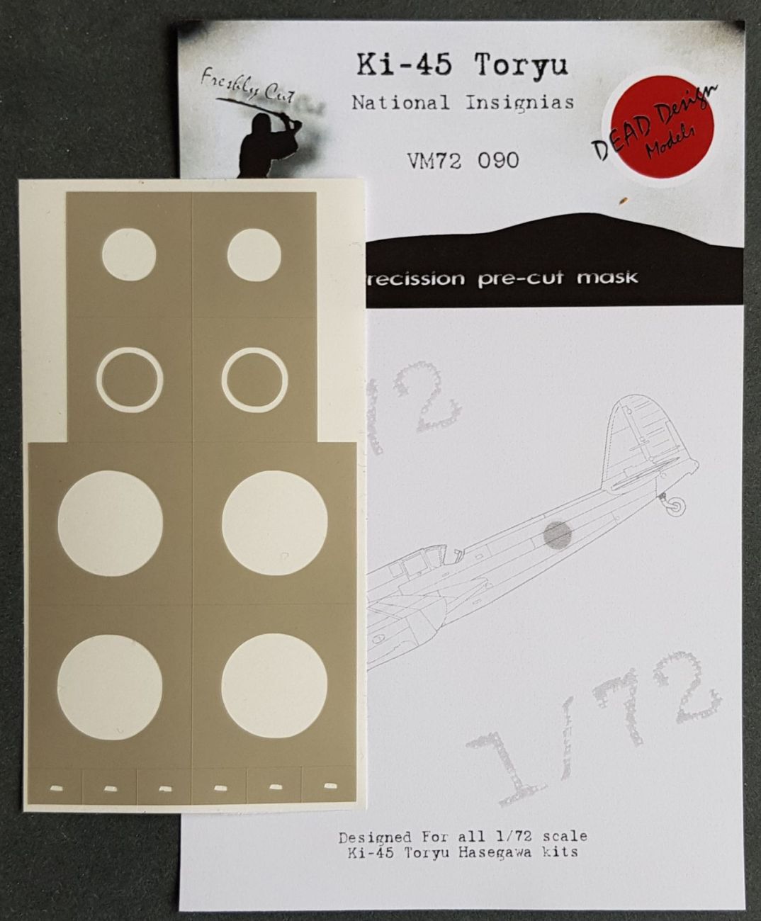1:72 Kawasaki Ki-45 Toryu National Insignia paint masks