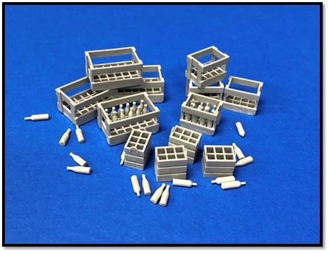 1:35 Resin wine bottles and crates