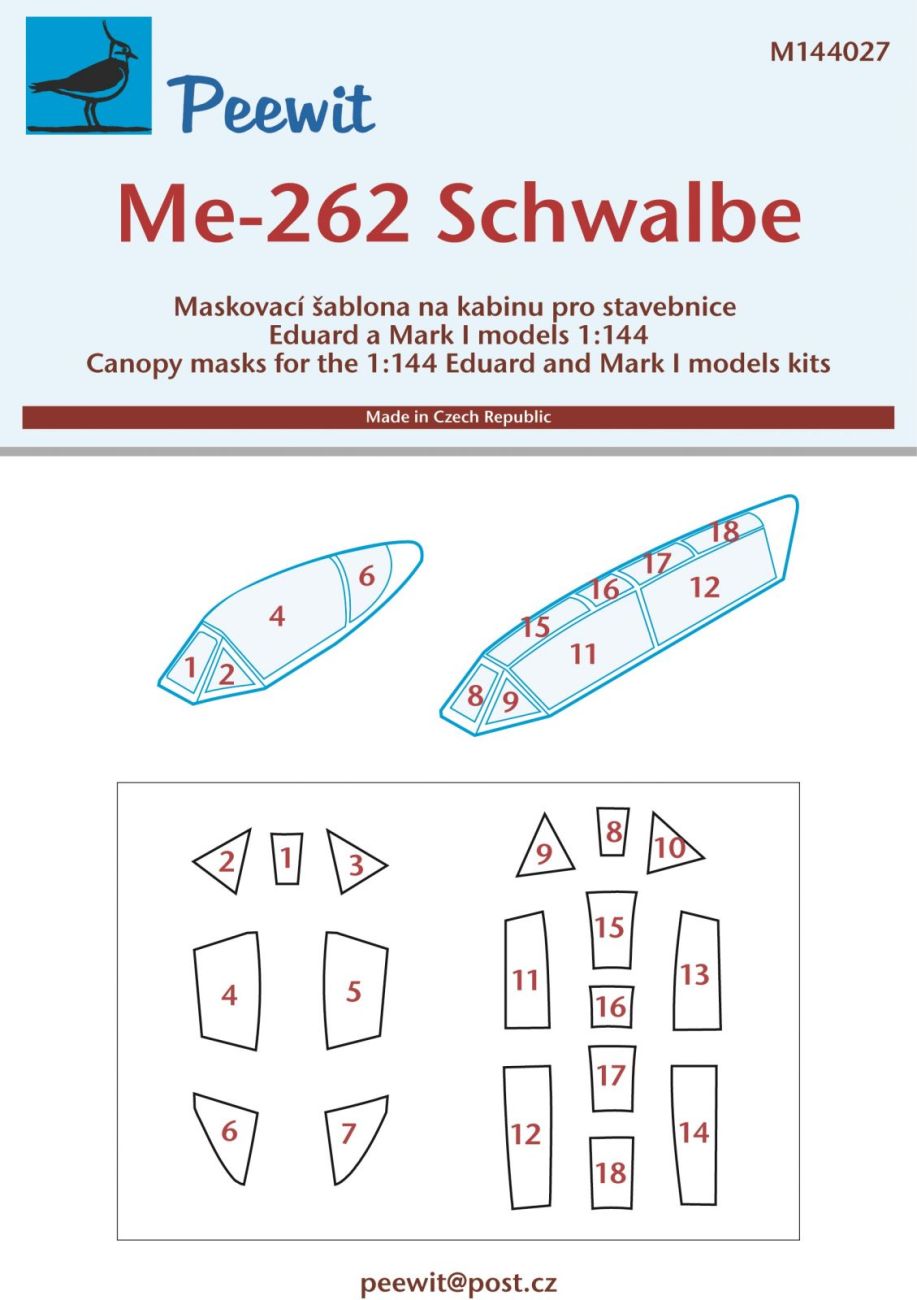 1:144 Messerschmitt Me-262 Schwalbe