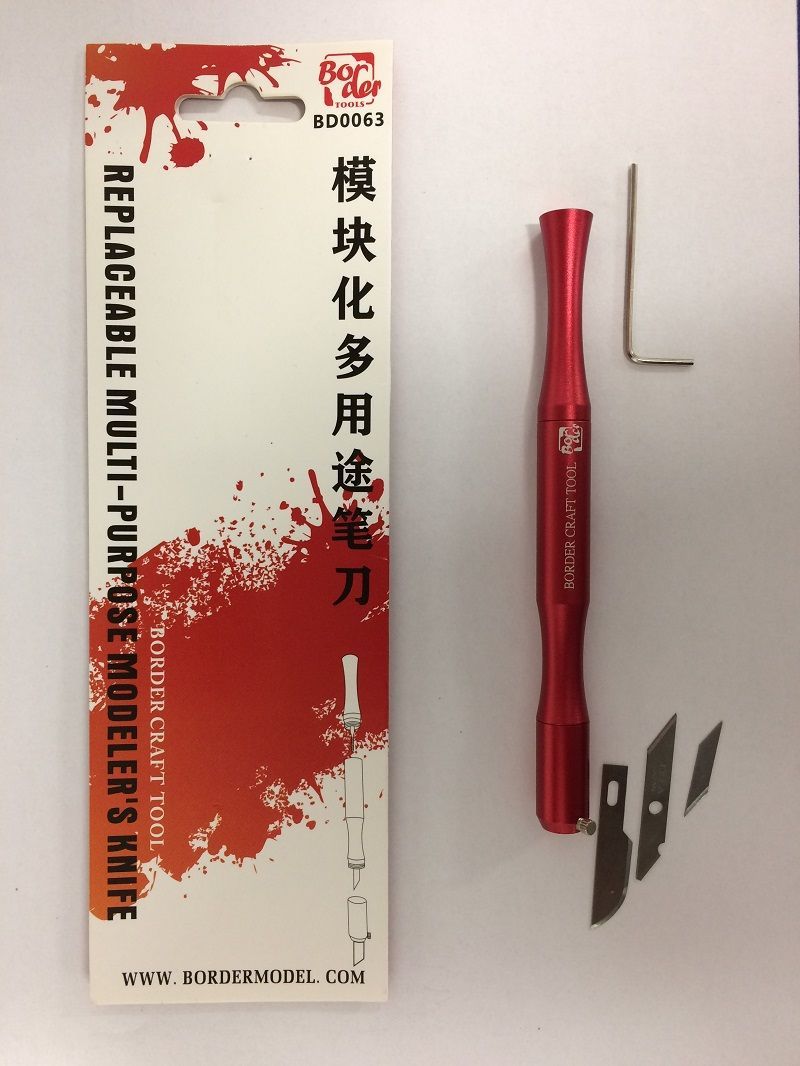 Multi-Purpose Model Knife (3 in 1) Red