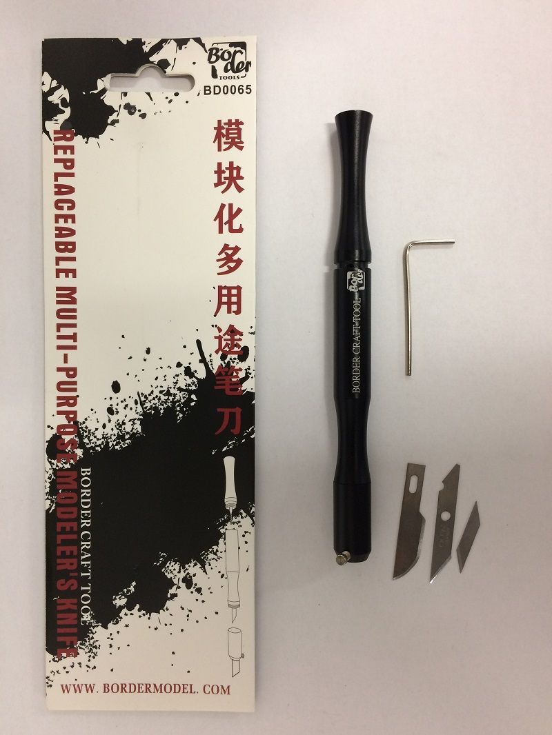 Multi-Purpose Model Knife (3 in 1) Black