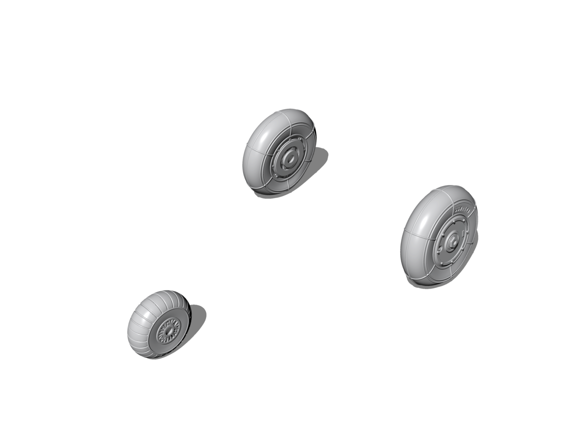 1:72 Heinkel He 162A Wheels