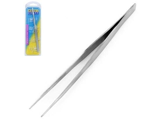 STRAIGHT TIP STAINLESS STEEL TWEEZERS