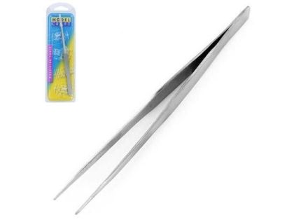 STRAIGHT TIP STAINLESS STEEL TWEEZERS