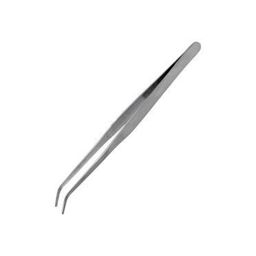 STRONG CURVED STAINLESS STEEL TWEEZERS