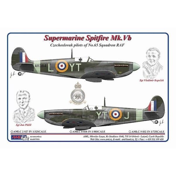 1:32 Supermarine Spitfire MKVb (Czechoslovak pilots of 65Sq RAF)