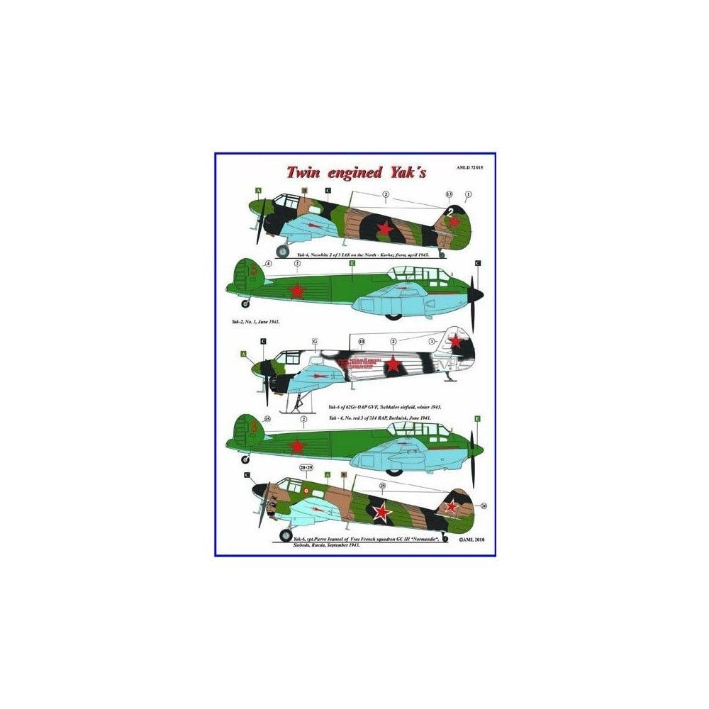 1:48 Yak-2,4 & Yak-6 Twin engined