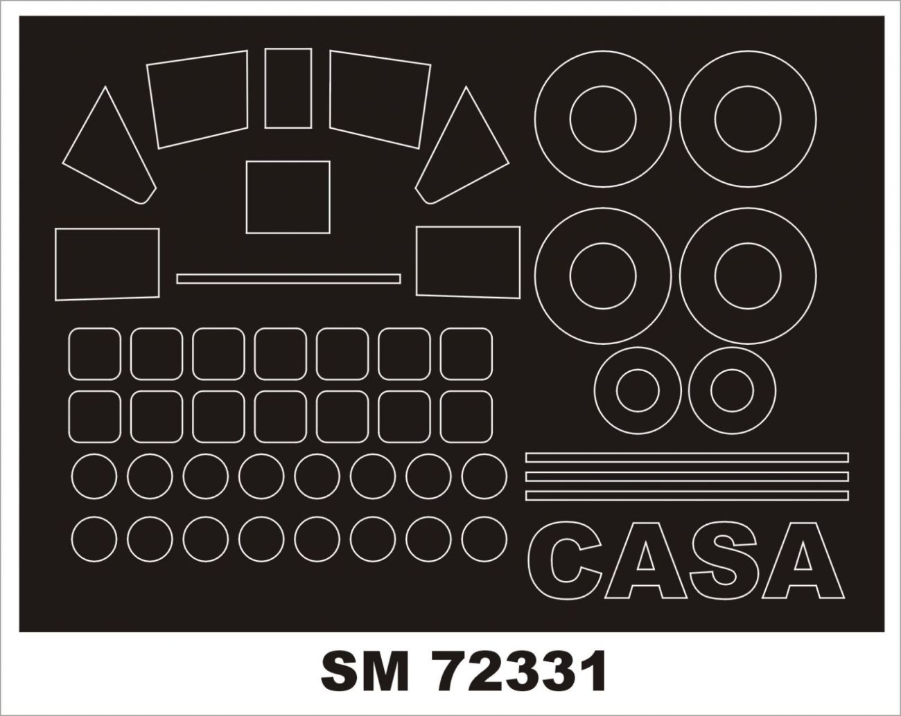 1:72 CASA C-212-100 (exterior canopy mask)
