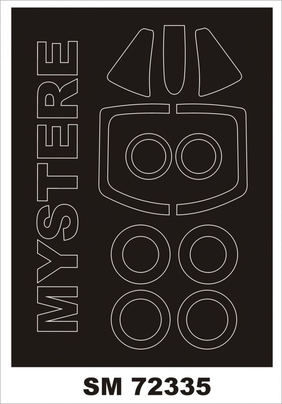 1:72 Dassault Super Mystere B.2(exterior canopy mask)