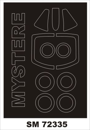 1:72 Dassault Super Mystere B.2(exterior canopy mask)