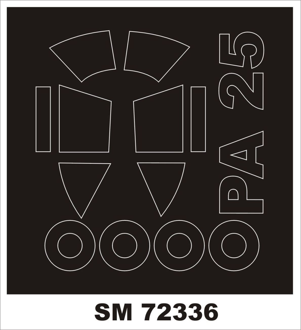 1:72 Piper PA-25 'Pawnee'(exterior canopy mask)