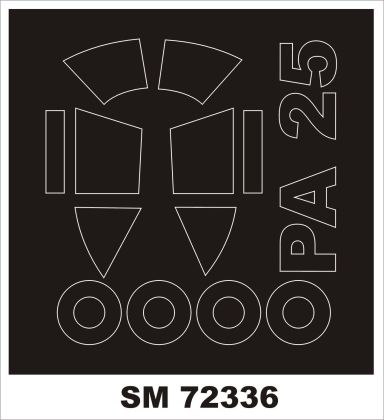 1:72 Piper PA-25 'Pawnee'(exterior canopy mask)