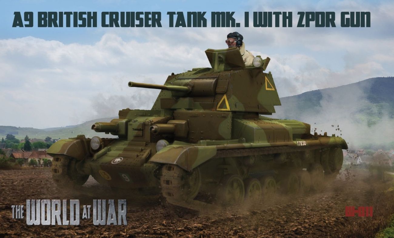 1:72 A9 British Cruiser Tank Mk.I with 2pdr gun
