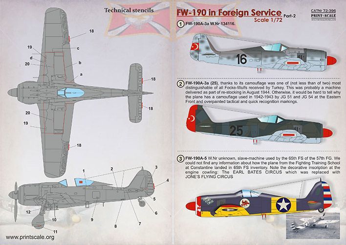 1:72 Focke-Wulf Fw-190 in Foreign Service Part 2