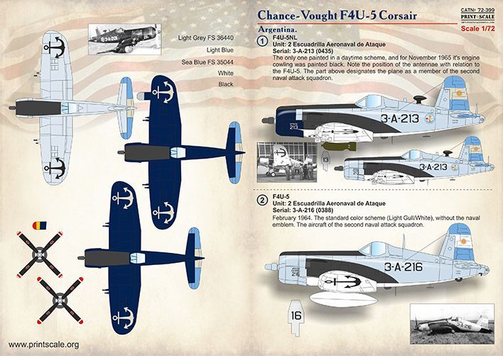 1:72 Vought F4U Corsair. Argentina
