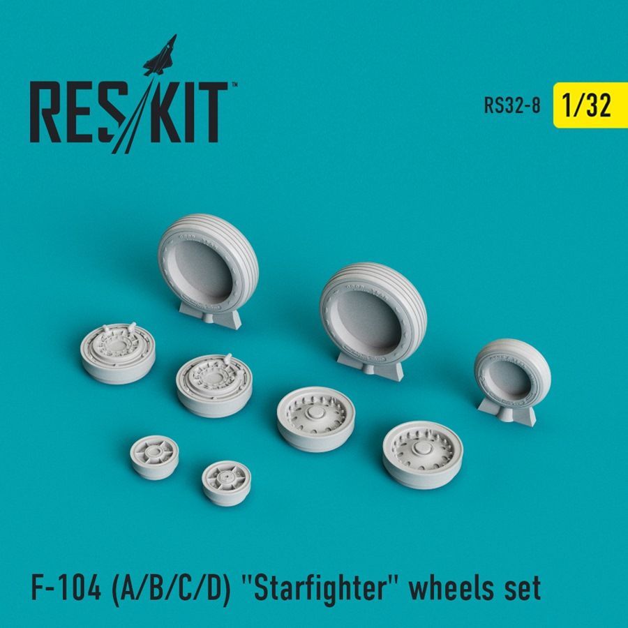 1:32 Lockheed F-104C Starfighter wheels set