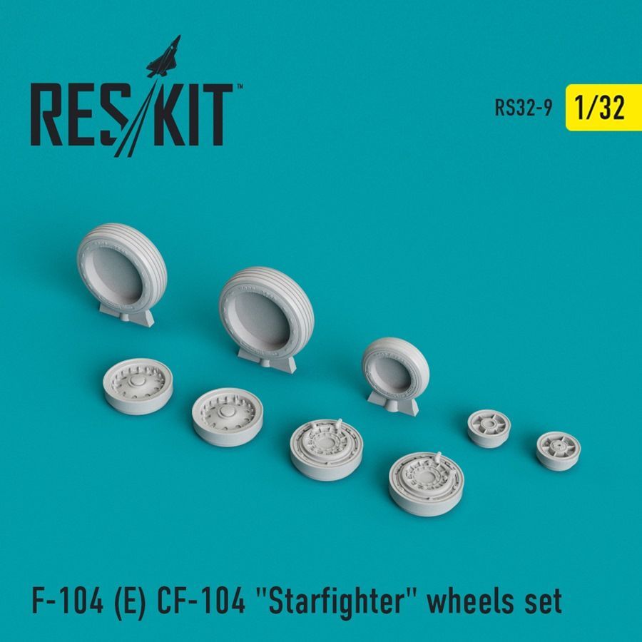 1:32 Lockheed CF-104 Starfighter wheels set