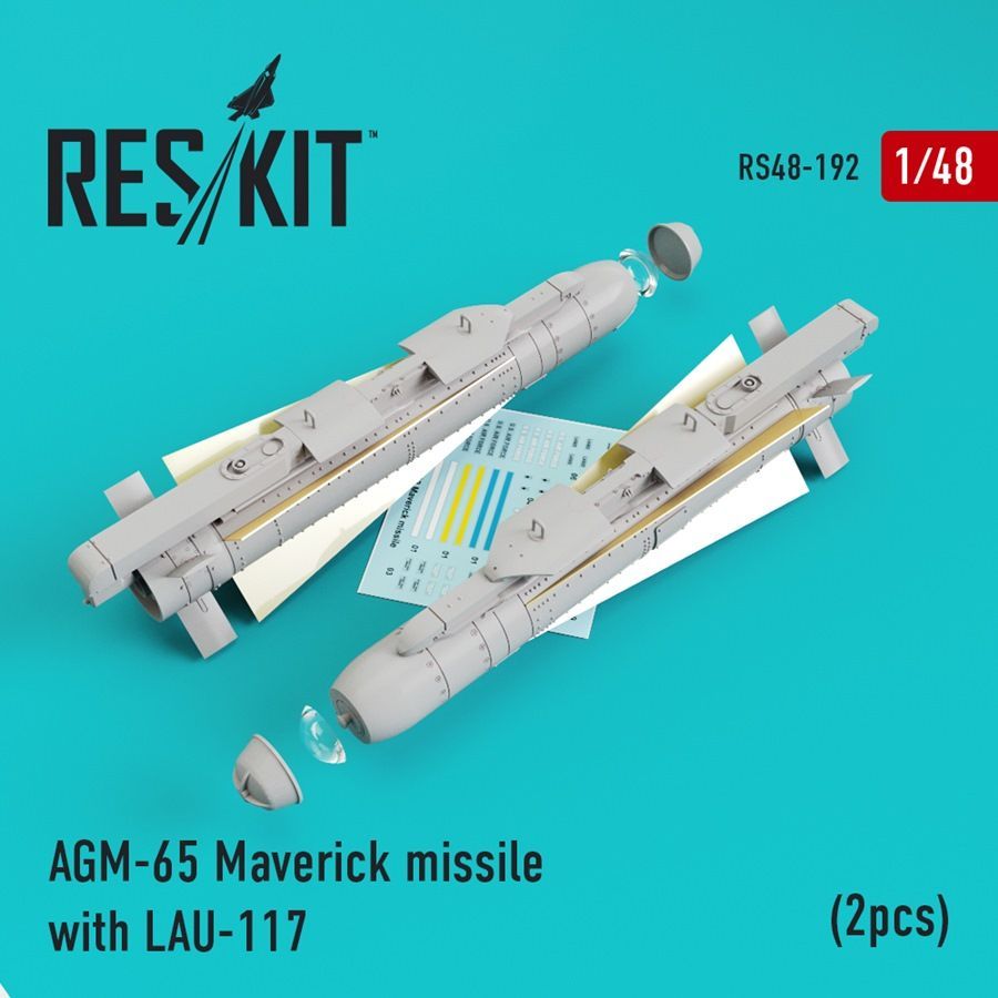1:48 AGM-65 Maverick missile with LAU-117 (2pcs)
