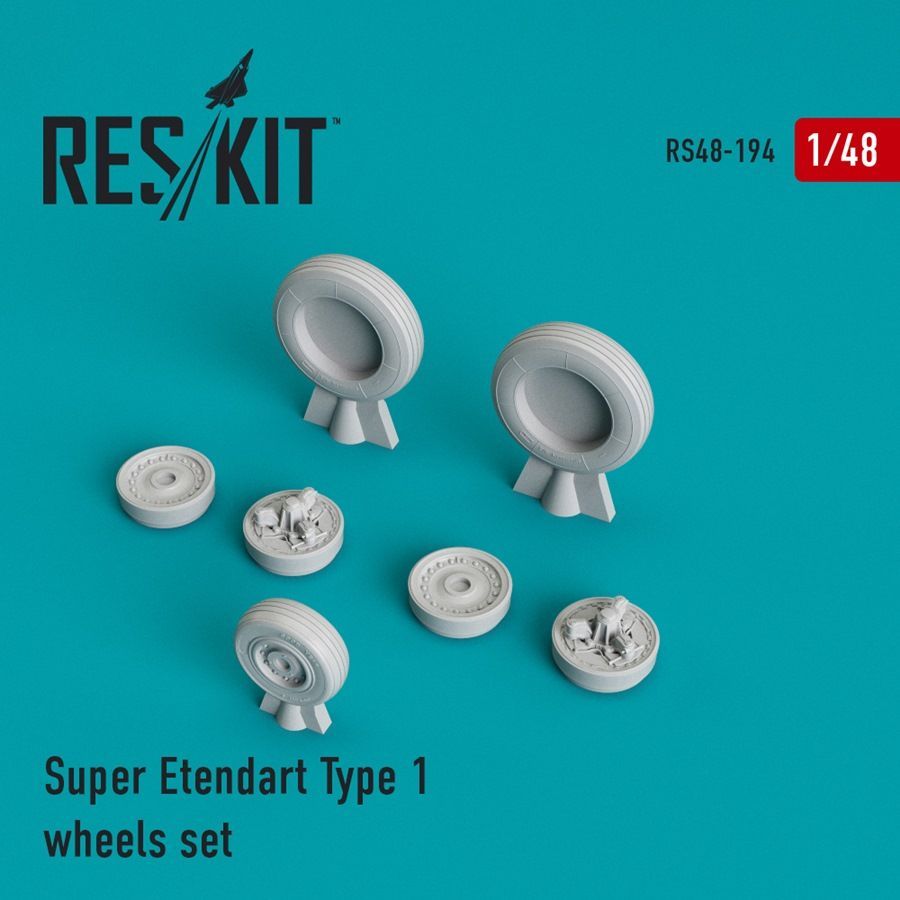 1:48 Dassault Super Etendard wheels set