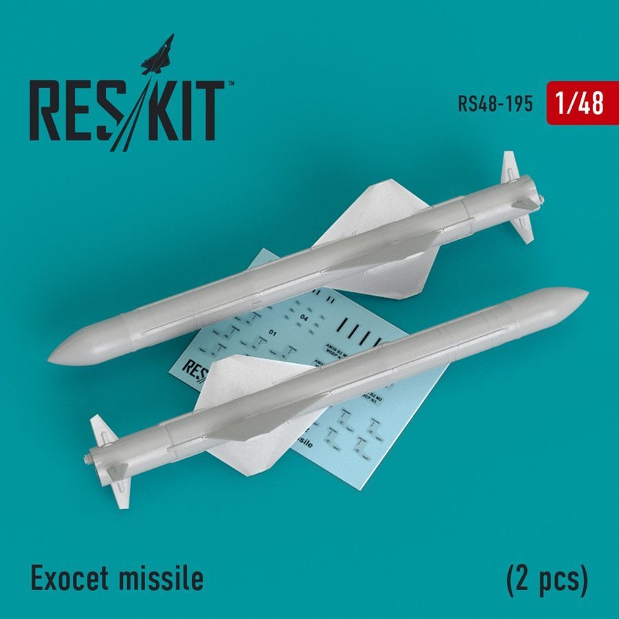 1:48 Exocet missile (2 PCS)