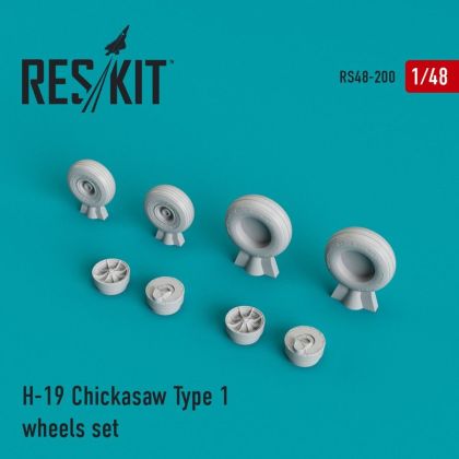 1:48 Sikorsky S-55/H-19 Chickasaw Type 1 wheels set