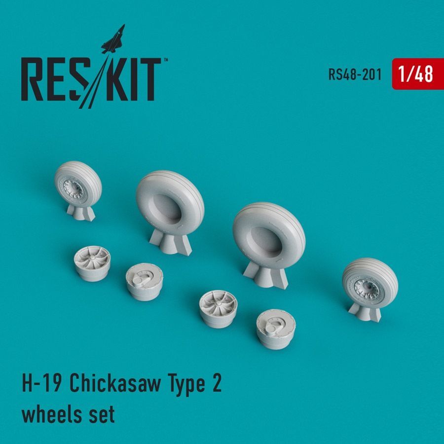 1:48 Sikorsky S-55/H-19 Chickasaw Type 2 wheels set