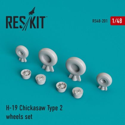 1:48 Sikorsky S-55/H-19 Chickasaw Type 2 wheels set