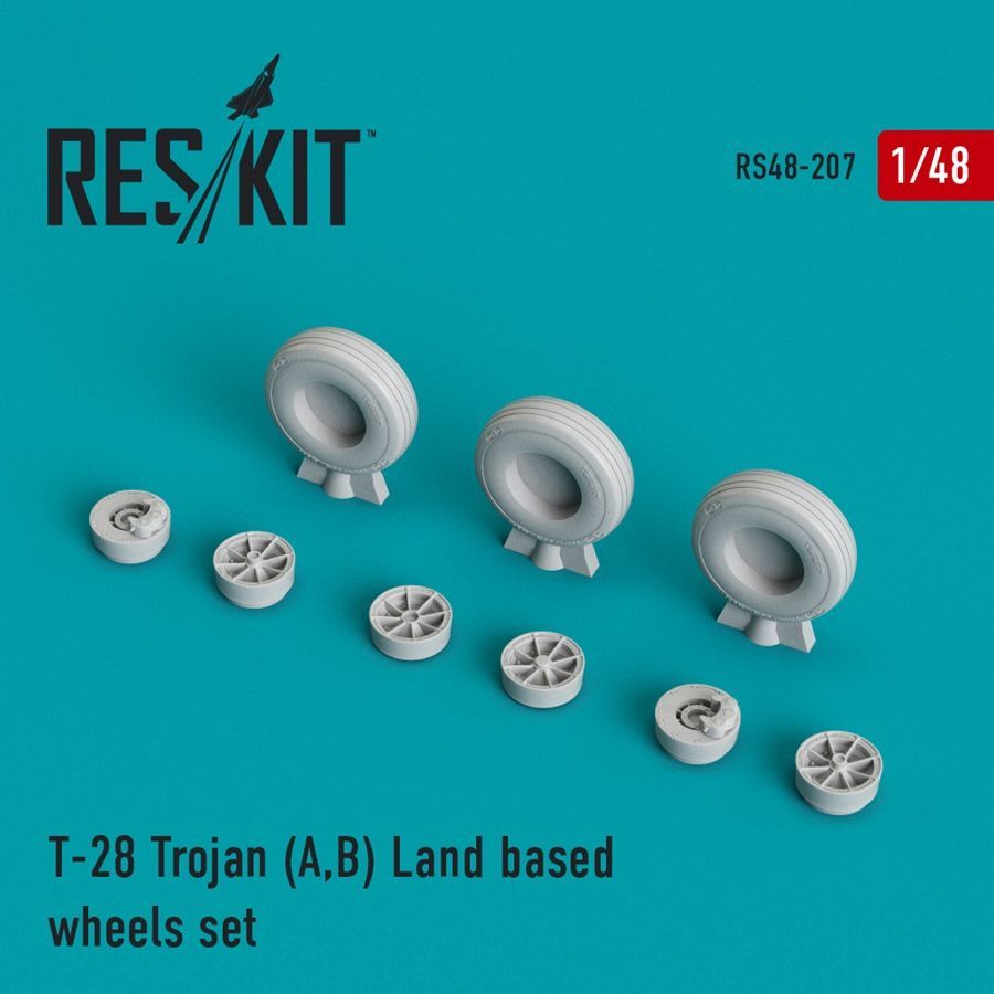 1:48 North-American T-28A/T-28B Trojan Land based wheels set