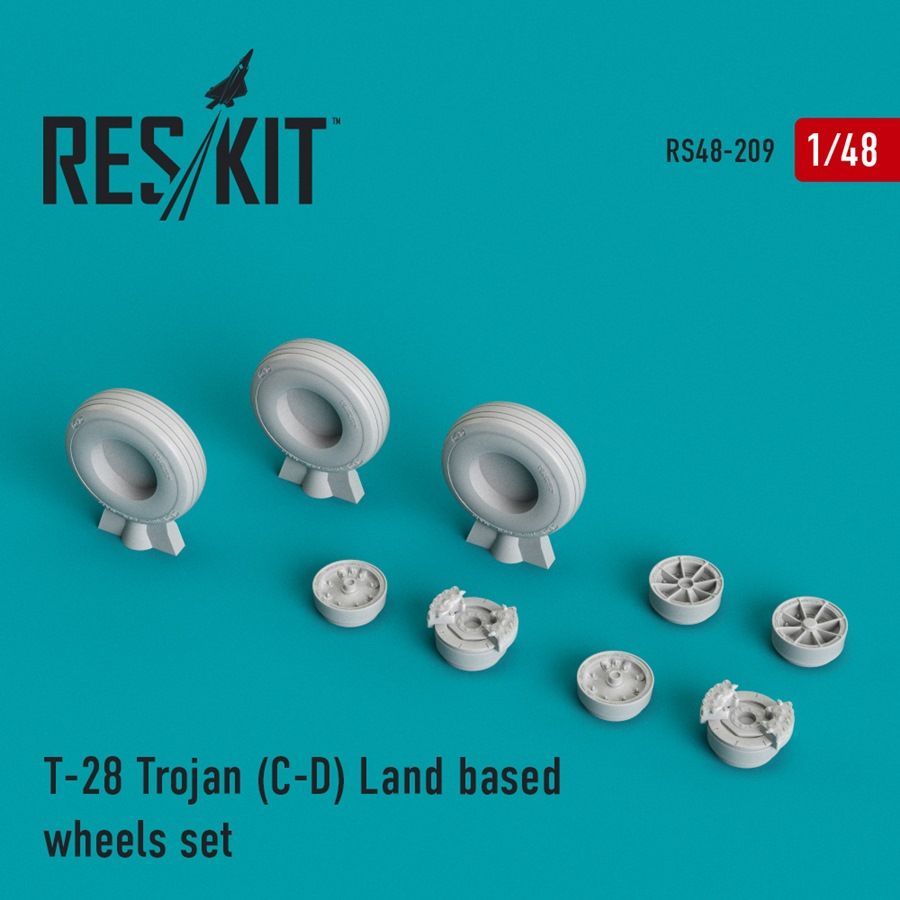 1:48 North-American T-28C/T-28D Trojan Land based wheels set