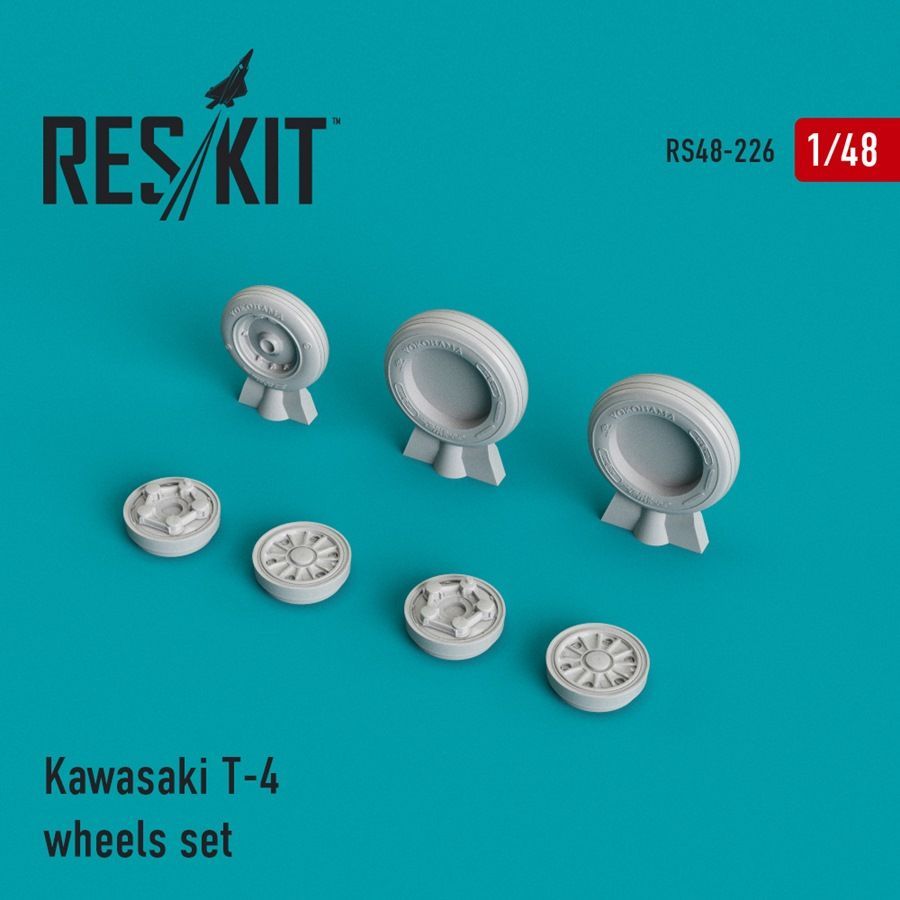 1:48 Kawasaki T-4 wheels set