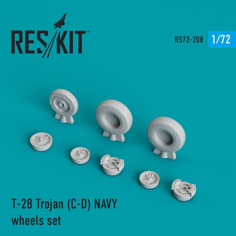 1:72 North-American T-28C/D Trojan NAVY wheels set