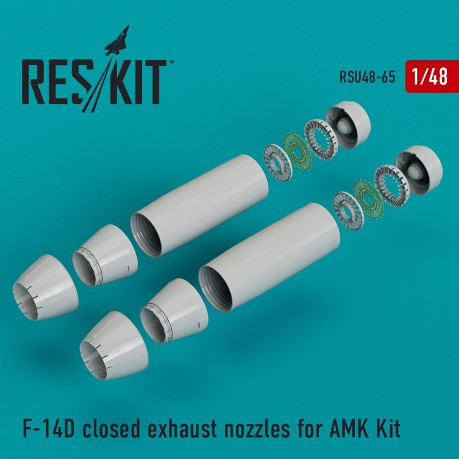 1:48 Grumman F-14D Tomcat closed exhaust nozzles