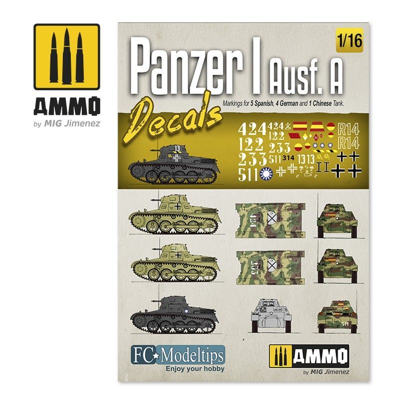 1:16 PANZER I AUSF. A. DECALS