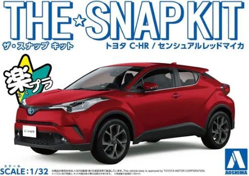 1:32 Toyota C-HR (Sensual Red Mica) - SNAP KIT