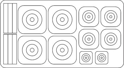 1:72 Roundels for PZL P24g Greek service