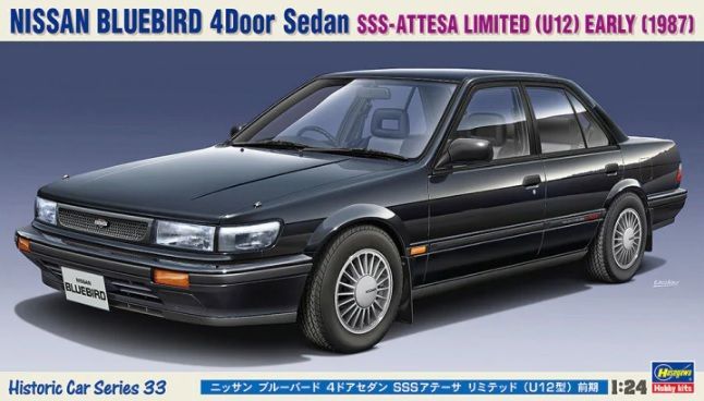 1:24 Nissan Bluebird 4Door Sedan SSS-Attesa Limited (U12) Early (1987)