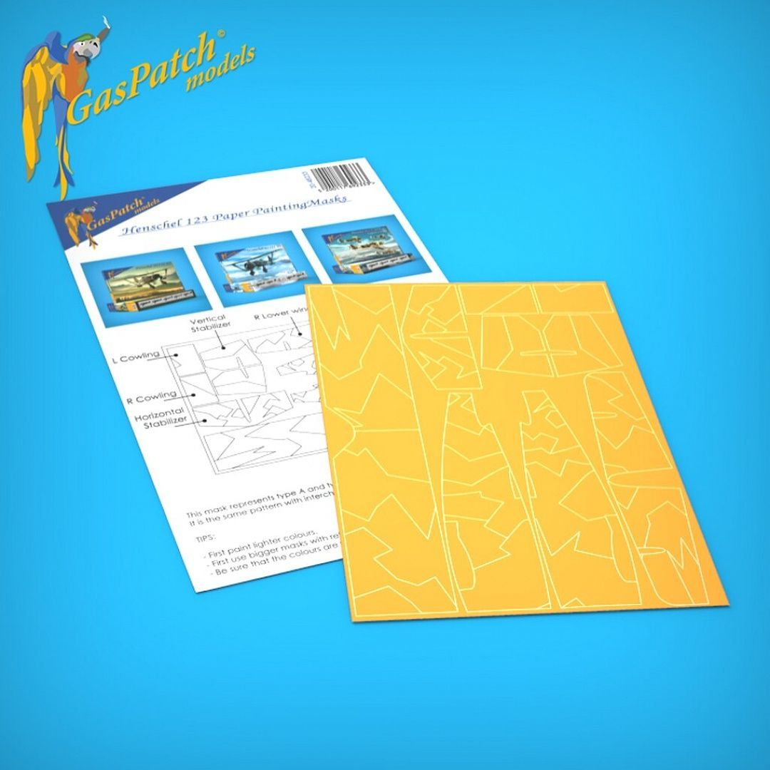 1:48 Henschel 123 Special Paper Painting Mask