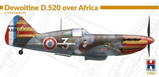 1:72 Dewoitine D.520 over Africa