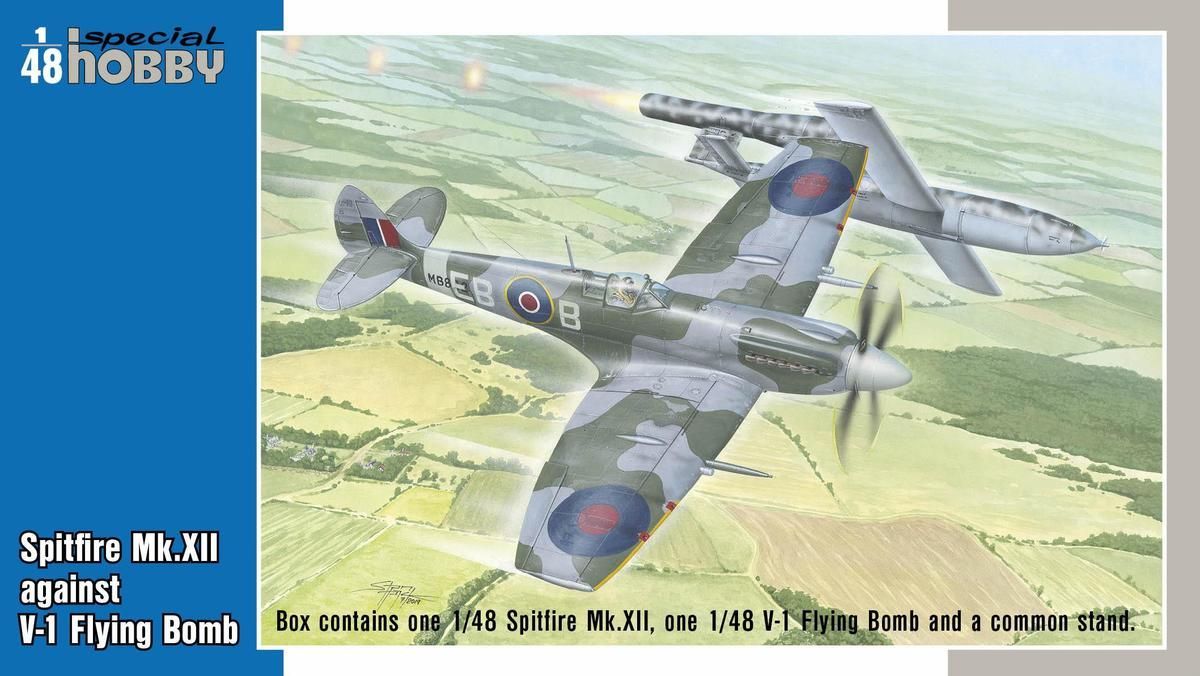 1:48 Spitfire Mk.XII against V-1 Flying Bomb