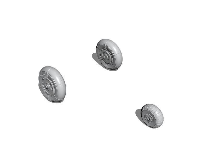 1:72 Heinkel He 162A Wheels